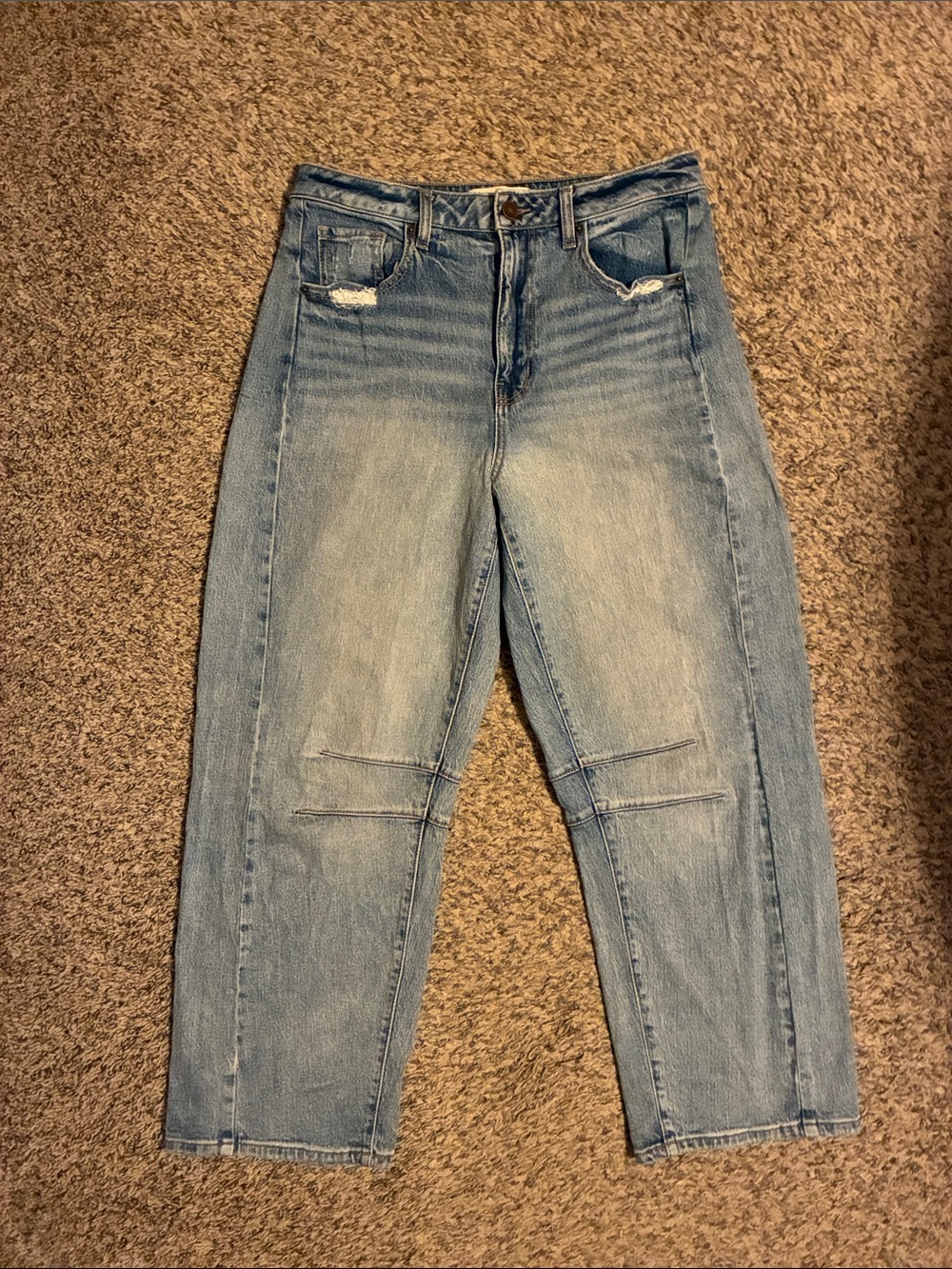 Distressed BKE Billie high rise barrel jeans -size 29